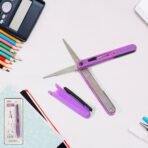 Pen-Style Compact Scissors, Portable Travel Scissors in Pen Format Handy Safe for On-the-Go Use (1 Pc) - Image 2