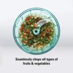 Handy Mini Plastic Vegetable Chopper Cutter, Onion Chopper Vegetables for Kitchen Accessories with 3 s - Image 3