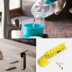 Pill Vitamin Bottle, Water Bottle Multi Functional Use for Traveling Outdoor Use Water Bottle, Travelling kit, Summer Special Bottle (600 Ml Mix Color ) - Image 3
