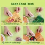 Mini Bag Sealer, in Seal Cutter Heat Sealers, TYPE-C USB Charging Portable Bag Reseller, Handle Food Sealer, Sealing Machine for Food Storage Plastic Bags Snacks Keep Food Fresh - Image 2
