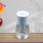 Glass Salt Bottle, Salt Dispenser, Glass Salt Shaker Pack of 1, Seasoning Shaker, Precise Quantitative 0.5g for Home Cooking Picnic Camping Ration Salt Shakers