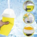 Magic Quick Frozen Smoothie Maker Cup Double-Layer Slushy Squeeze Cup (1 Piece) - Image 3