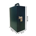Presents Premium Portable Bar Set with Travel Case ?11-Piece Cocktail Shaker Set with Glasses, Tools & Lock ?Travel Mini Bar Kit for Home,Parties & Gifting ?Green Leather Finish - Image 3