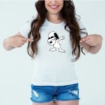 Designer Printed T-Shirt :: Design type - Stylish Dog - Cloth type : DOT-KNIT