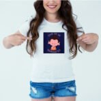 Designer Printed T-Shirt :: Design type - Door Se Hi Namastey - Cloth type : Polyester