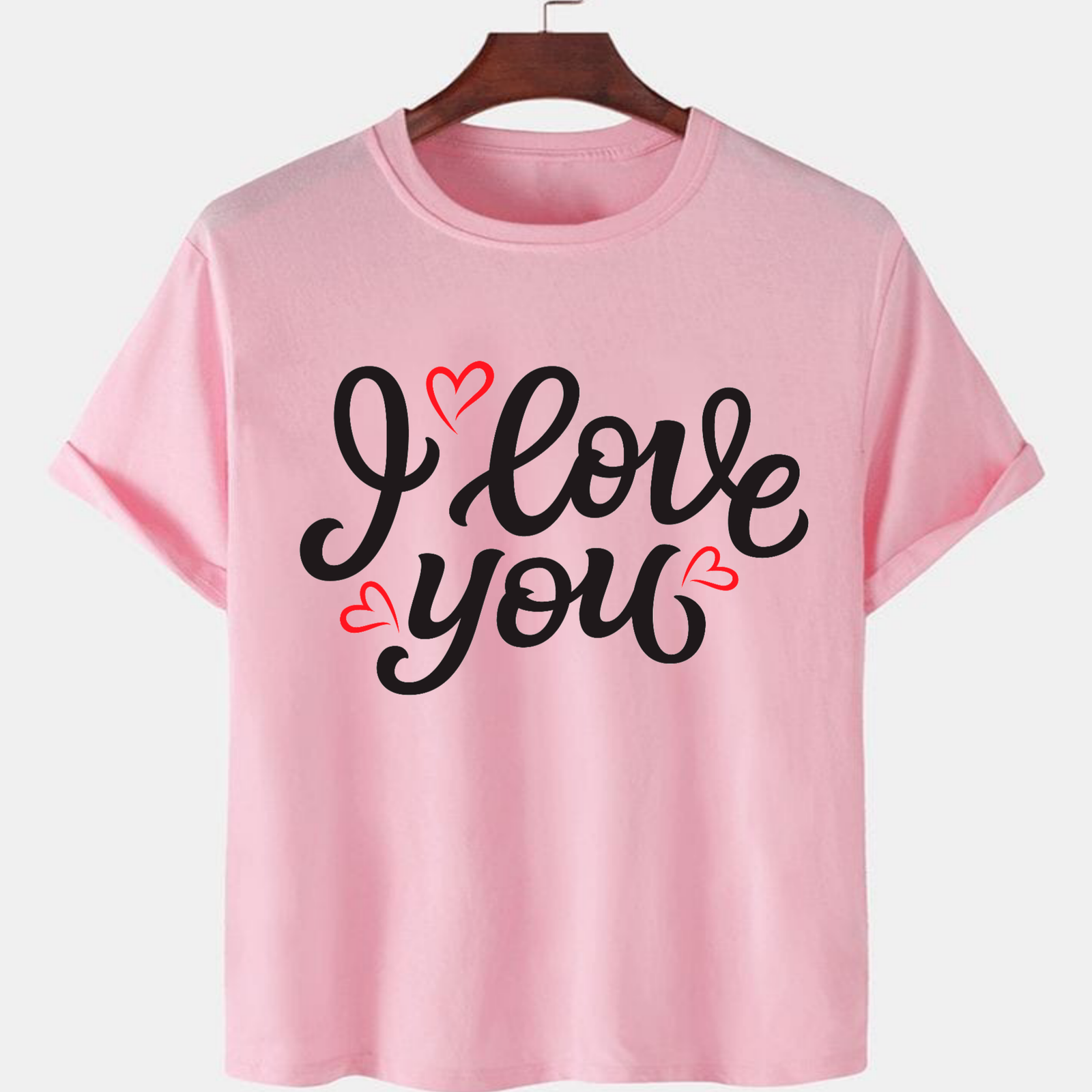 PNK-CTN-C-008-1.png Pink Unisex Polyster Premium Quality Designer Printed T-Shirt - Image 1