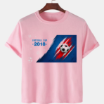 Pink Unisex Polyster Premium Quality Designer Printed T-Shirt