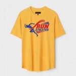 Yellow Unisex Polyster Regular Fit Printed Round Neck T-Shirt