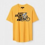 Yellow Unisex Polyster Regular Fit Printed Round Neck T-Shirt