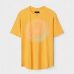 Yellow Unisex Polyster Regular Fit Printed Round Neck T-Shirt