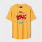 Yellow Unisex Polyster Regular Fit Printed Round Neck T-Shirt