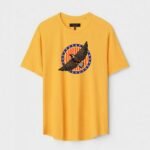 Yellow Unisex Polyster Regular Fit Printed Round Neck T-Shirt