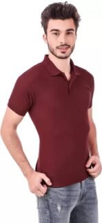 One-H Men's Polo Neck Short Sleeve Casual Tshirt Combo of Red, Maroon, Black colors (Pack of 3) - Image 4